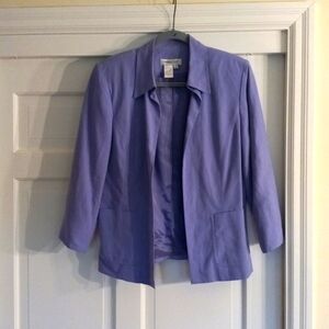 Liliac Coldwater Creek Silk/ Linen Blazer